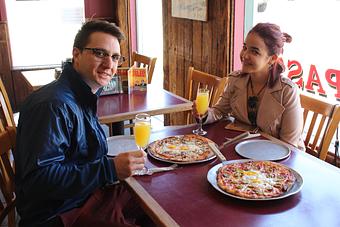 Product: Bottomless Mimosas and Breakfast Pizzas every Sunday - Upper Crust Pizza & Pasta in Westside Santa Cruz - Santa Cruz, CA Pizza Restaurant