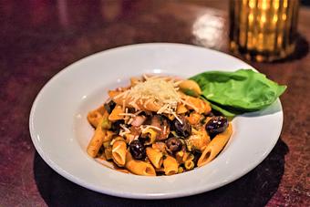 Product: Penne Arrabbiata - Utopia Good Food & Fine Art in Long Beach, CA Bars & Grills