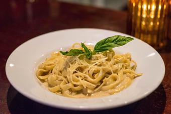 Product: Fettuccine Alfredo - Utopia Good Food & Fine Art in Long Beach, CA Bars & Grills