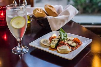 Product: Mushroom Ravioli - Utopia Good Food & Fine Art in Long Beach, CA Bars & Grills