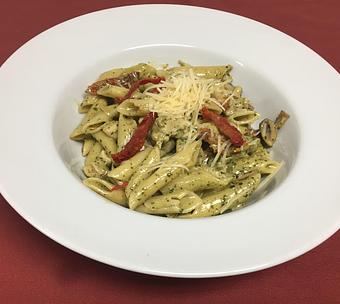 Product: Penne Chicken Pesto - Utopia Good Food & Fine Art in Long Beach, CA Bars & Grills