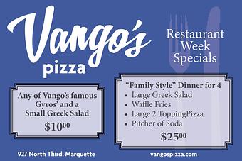 Product - Vango's Pizza & Cocktail Lounge in Marquette, MI Pizza Restaurant