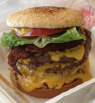 Product: Triple Cheeseburger - Village Grill & Creamery in Capitola Village - Capitola, CA American Restaurants