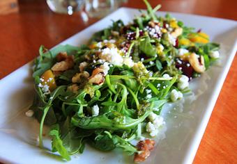 Product: honey-cider braised beets, goat cheese, toasted walnuts, arugula
mint vinaigrette - Wahoo! Grill in Decatur / Oakhurst / Atlanta - Decatur, GA Seafood Restaurants