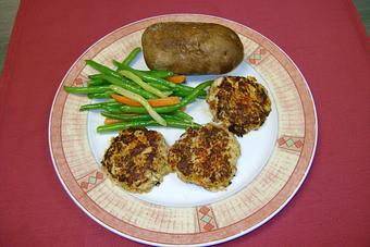 Product: Crab Cake Dinner - Watermark Grille in North Naples - Naples, FL Seafood Restaurants