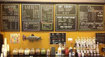 Product: Espresso, coffee and tea blackboard menu - Wild Joes Coffee Spot in Historic Downtown Bozeman - Bozeman, MT Coffee, Espresso & Tea House Restaurants