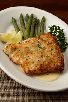 Product: Macadamia Nut Crusted Halibut - Wildfire in Chicago, IL Restaurants/Food & Dining