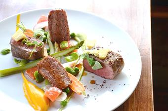 Product: Saddle of Lamb
Green & White Asparagus, Pea Greens
Carrot Purée, Local Hannahbells Cheese
Roasting Juices - Winsor House Inn in Snug Harbor - Duxbury, MA American Restaurants Product: Saddle of Lamb
Green & White Asparagus, Pea Greens
Carrot Purée, Local Hannahbells Cheese
Roasting Juices - Winsor House Inn in Snug Harbor - Duxbury, MA American Restaurants