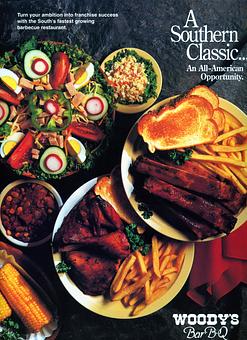 Product: Catering Brochure - Woody's Bar-B-Q in Macclenny, FL Barbecue Restaurants