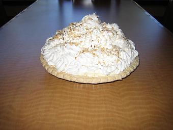 Product: Coconut Cream Pie - Woody's Bar-B-Q in Macclenny, FL Barbecue Restaurants