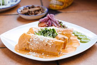 Product: Brisket Enchiladas - Xochitl in Society Hill/Headhouse Square - Philadelphia, PA Latin American Restaurants