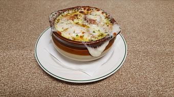 Product: Crock of French onion - Yianni's Restaurant & Bar in Gates Center - Rochester, NY Italian Restaurants