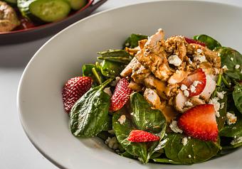 Product: Strawberry Chicken Salad - Zea Rotisserie & Bar in Kenner, LA American Restaurants