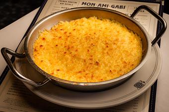 Product: Baked macaroni with cheese - Mon Ami Gabi in Bethesda, MD French Restaurants