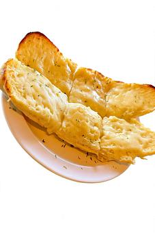 Product: Garlic Bread with Cheese - Nikolas Pizza in Newport, RI Pizza Restaurant
