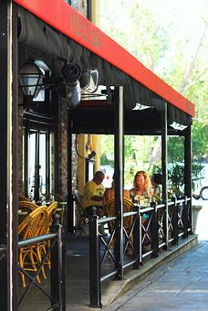 Exterior: Patio Seating - 39 Rue de Jean in Historic Downtown Charleston - Charleston, SC French Restaurants