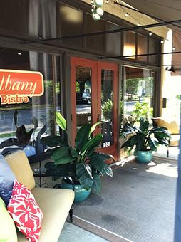 Exterior: Front Porch - Albany Bistro in Located in the Historic Albany District of Decatur - Decatur, AL American Restaurants