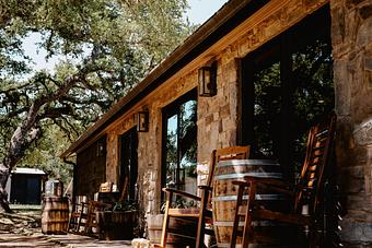 Exterior - Alice's Restaurant at Treaty Oak Distilling in Dripping Springs, TX American Restaurants