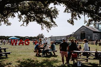 Exterior: Treaty Oak Distilling - Alice's Restaurant at Treaty Oak Distilling in Dripping Springs, TX American Restaurants
