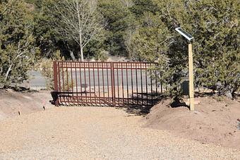 Exterior: Athena with Spice Rust Powder Coat - Amazing Gates of America in Albuquerque, NM Business Services