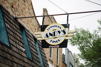 Exterior - Andy's Downtown Diner in Escanaba, MI American Restaurants