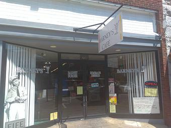 Exterior - Barney's Cafe in Mount Airy, NC American Restaurants