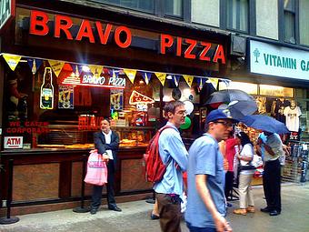 Exterior - Bravo Pizza in Midtown West - New York, NY Pizza Restaurant
