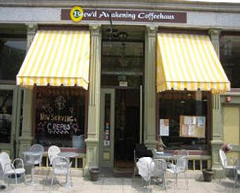 Exterior - Brew'd Awakening Coffeehaus in Lowell, MA American Restaurants