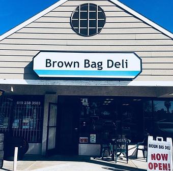 Exterior - Brown Bag Deli in San Diego, CA Delicatessen Restaurants