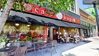 Exterior - Cafe Kopi in Downtown Champaign - Champaign, IL Coffee, Espresso & Tea House Restaurants