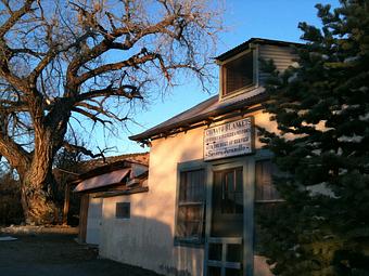 Exterior: The old weave shop - Casa Chimayo Restaurant in Railyard District - Santa Fe, NM Mexican Restaurants