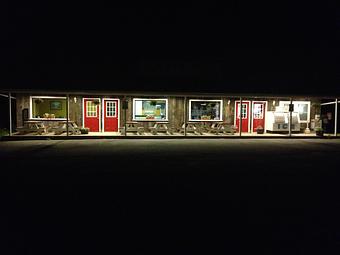 Exterior: Countryside by night... - Countryside Pizza & Restaurant in Harwinton, CT Pizza Restaurant