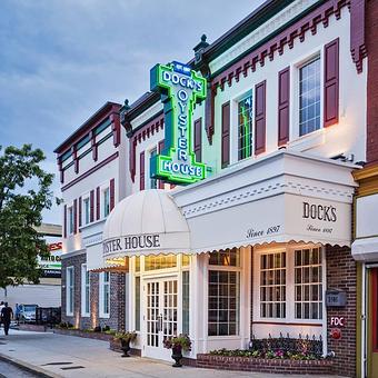 Exterior - Dock's Oyster House in Atlantic City, NJ Organic Restaurants