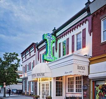 Exterior - Dock's Oyster House in Atlantic City, NJ Organic Restaurants