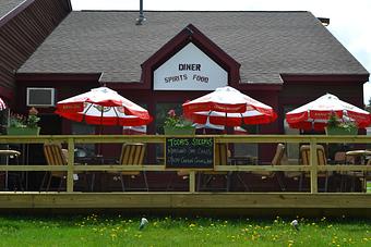 Exterior: New Deck - Dots of Dover in Mount Snow Valley - West Dover, VT American Restaurants
