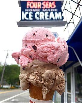 Exterior - Four Seas Ice Cream in Centerville Four Corners - Centerville, MA Dessert Restaurants