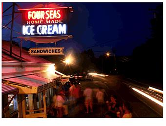 Exterior - Four Seas Ice Cream in Centerville Four Corners - Centerville, MA Dessert Restaurants