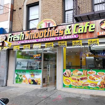 Exterior - Fresh Smoothies & Cafe in Bronx, NY Coffee, Espresso & Tea House Restaurants