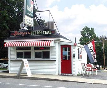 Exterior - George's Hot Dog Stand in Fitchburg, MA American Restaurants