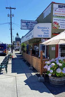 Exterior - Georgia's Greek Restaurant & Deli in Seattle, WA Hamburger Restaurants