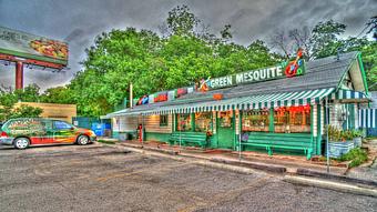 Exterior - Green Mesquite in Austin, TX Barbecue Restaurants