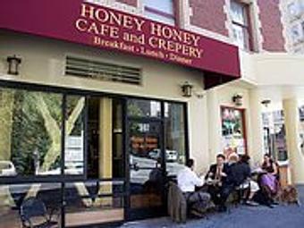 Exterior - Honey Honey Cafe and Crepery in San Francisco, CA American Restaurants Exterior - Honey Honey Cafe and Crepery in San Francisco, CA American Restaurants