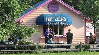 Exterior - Hot Licks Homemade Ice Cream in Fairbanks, AK Dessert Restaurants