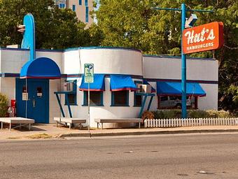 Exterior - Huts Hamburgers in Austin, TX Hamburger Restaurants