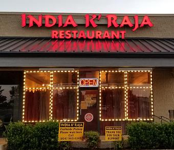 Exterior - India K' Raja Restaurant in Laurel - Henrico, VA Indian Restaurants