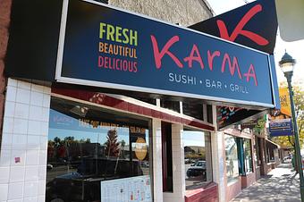 Exterior - Karma Sushi Bar Grill in Flagstaff, AZ Steak House Restaurants
