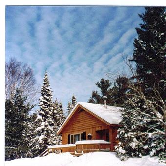 Exterior: Chalets with Fireplaces - Lake Clear Lodge and Retreat in Lake Clear, NY Cabins Cottages & Chalet Rental