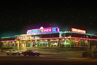 Exterior - Landmark Diner in Atlanta, GA Diner Restaurants