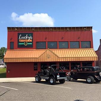 Exterior - Lucky's Tavern in Pequot Lakes, MN Bars & Grills