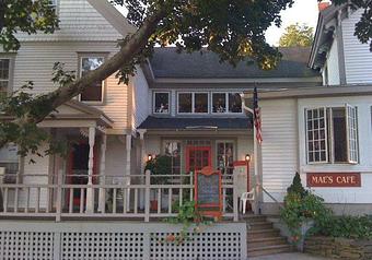 Exterior - Mae's Cafe & Bakery in Bath, ME American Restaurants